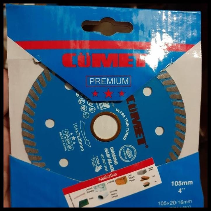 HOT DEAL MATA POTONG DIAMOND WHEEL 4 INCH CUMET HEAVY DUTY TURBO 