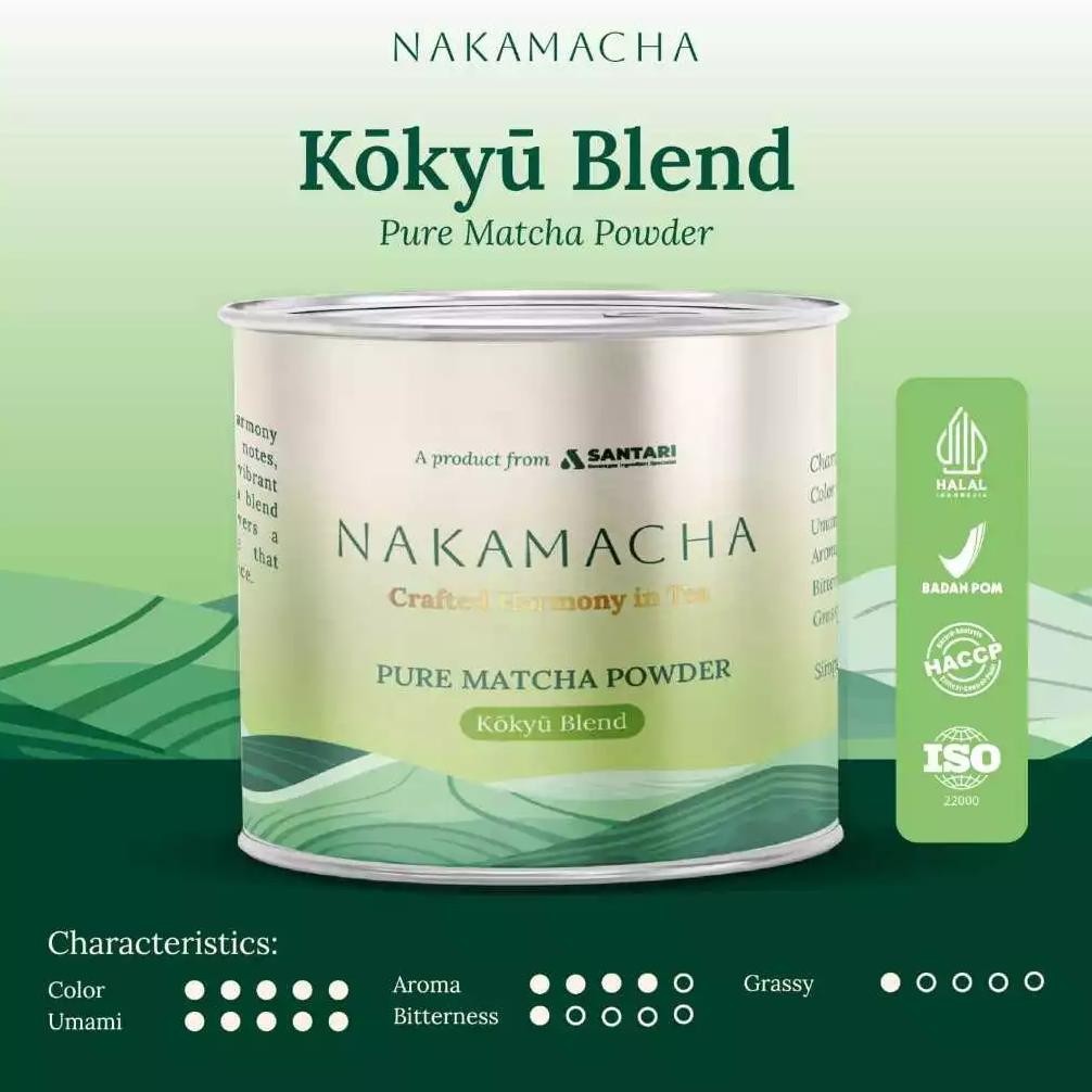 

Promo Pure Matcha Powder Nakamacha Japan Origin Greentea - Kaleng 100Gr
