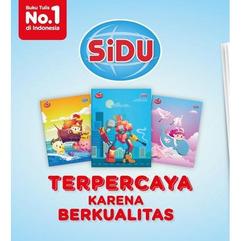 

BUKU TULIS SIDU 58 LEMBAR ISI 10 BUKU