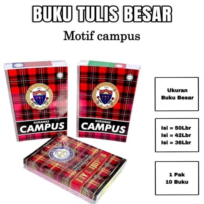 

BOS Buku Tulis Campus X-Book Kuramas BOXY Ukuran Besar / Buku Catatan / Buku Tulis Sekolah