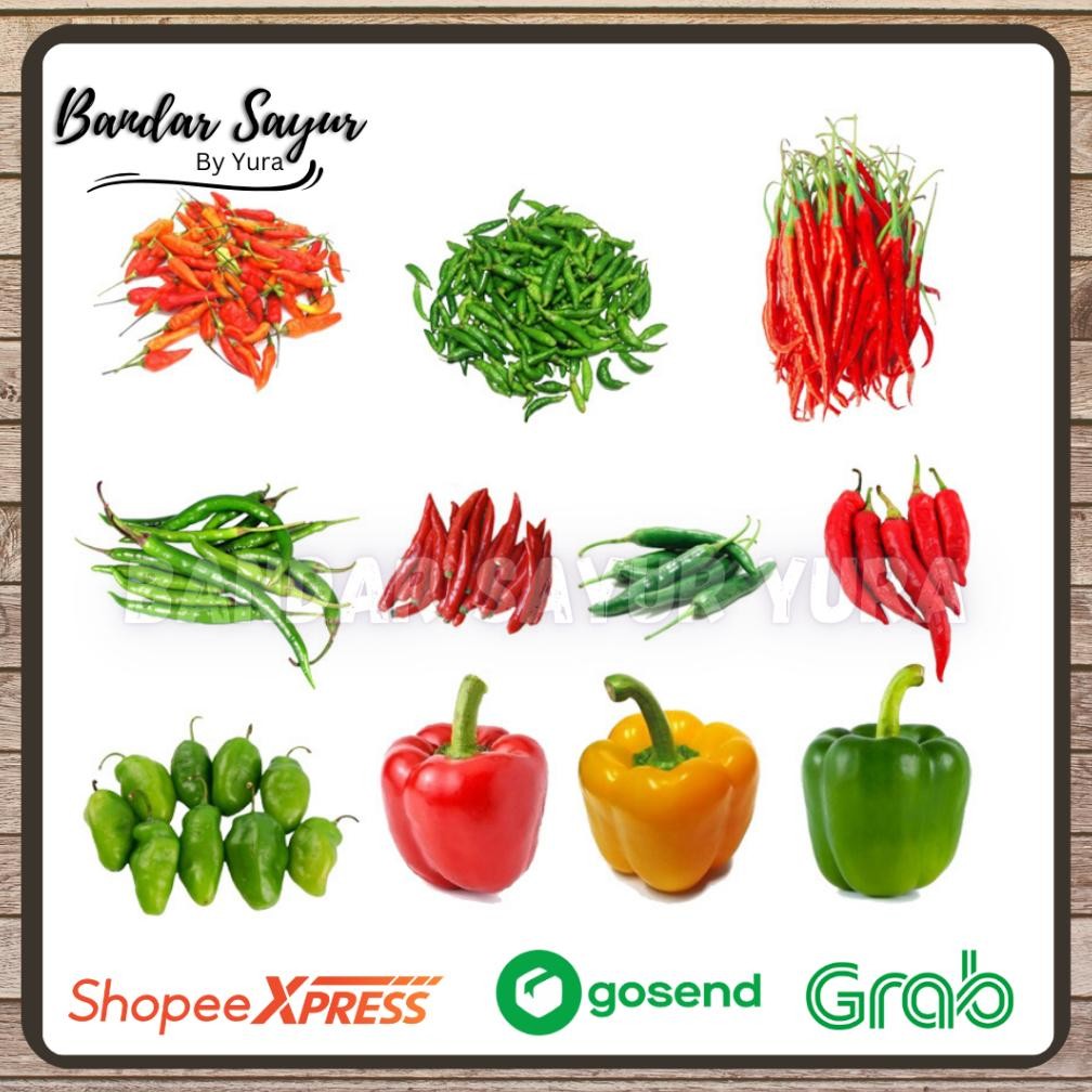 

Kualitas Terbaik 250Gr - Cabai Bandar Sayur [ Cabe Rawit Merah - Hijau / Cabe Keriting Merah -Hijau / Cabe Besar Tw Merah-Hijau / Cabe Tanjung Merah / Cabe Gendot / Paprika Merah-Hijau-Kuning]
