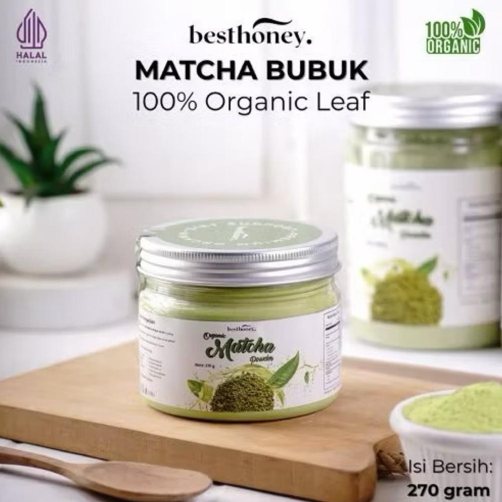 

Sale {Free Sendok Kayu} Matcha Powder Minuman Pure Premium / Best Honey Pure Matcha Premium 270Gr/ 400Gr