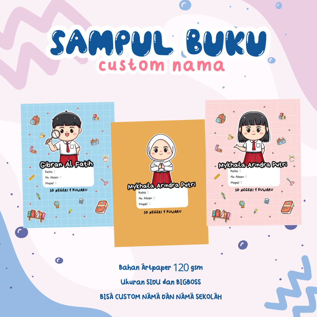 

Sampul Buku Custom Nama