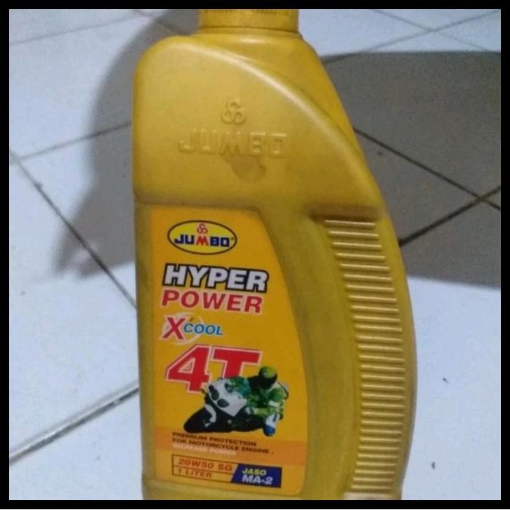 GRATIS ONGKIR OLI JUMBO HYPER POWER X COOL 4T 20W-50 1 LITER 