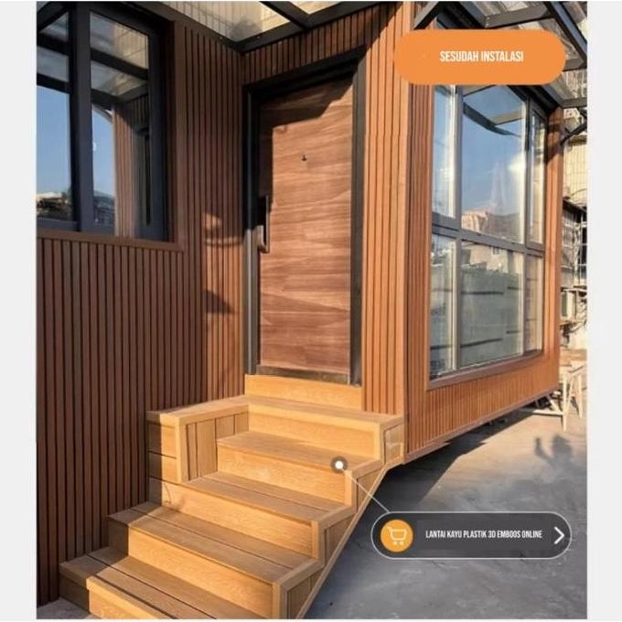 Sj Wpc Wall Cladding Wood Panel Kisi Kisi Wallpanel Outdoor Dinding Pagar Wall Panel Exterior