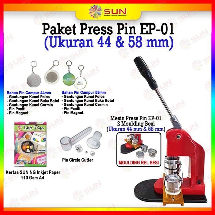 

Paket Alat Press Pin Bros Peniti Gantungan Kunci 2 Moulding 44 & 58 Original Dan Terpercaya