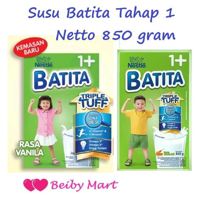 

TERMURAH SUSU BATITA 1+ 900GR - RASA VANILA & MADU UNTUK ANAK USIA 1 TAHUN KE ATAS