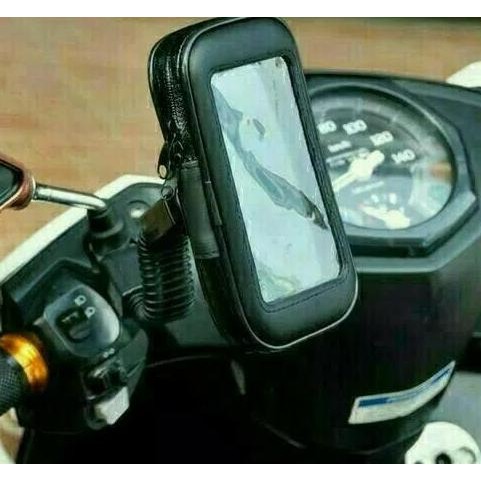 Produk Baru Holder Motor Waterproof / Holder motor / Braket Hp pasang di Spion | Holder HP Motor Wat