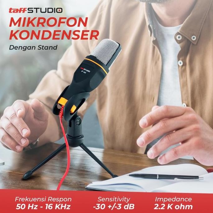 BARU MIC KARAOKE SF-666 CONDENSER MIC 3.5MM LAPTOP PC SMULE KARAOKE