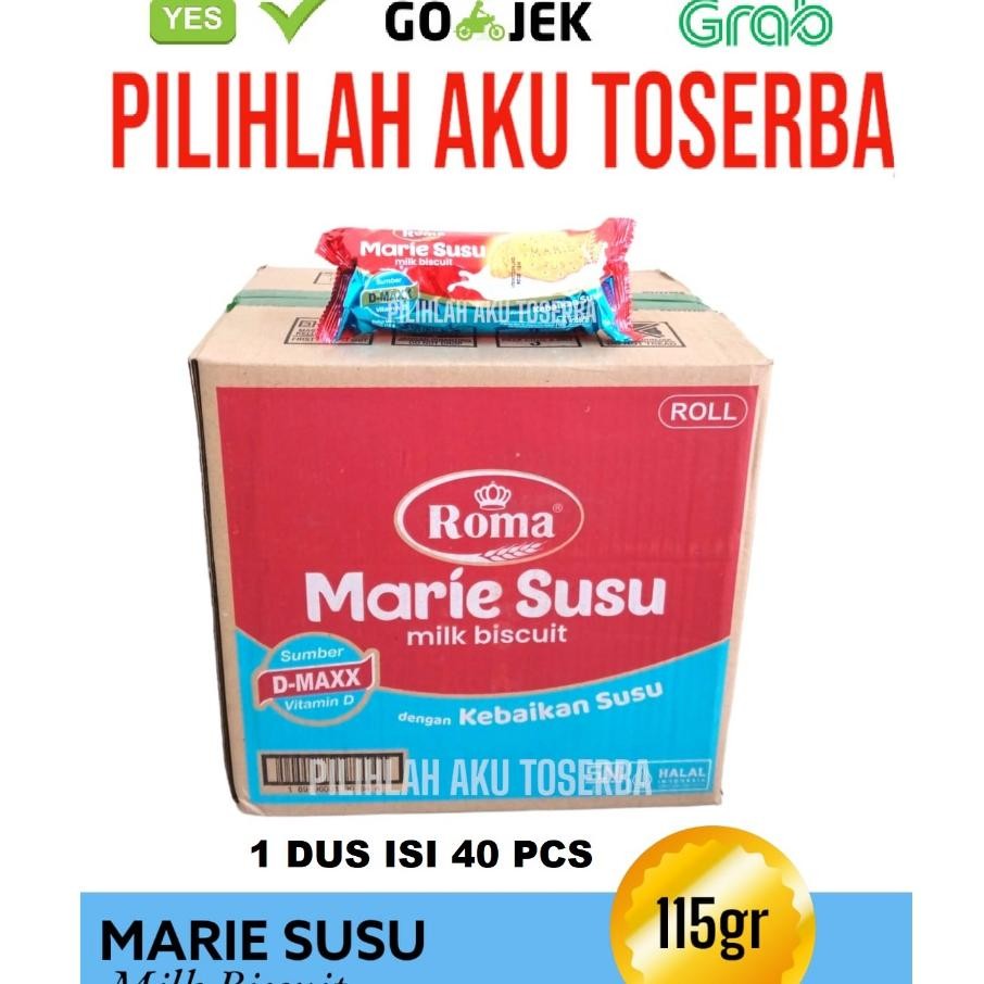 

Biskuit Roma Marie Susu Biscuit 115 Gr 1 Dus Isi 40 Pcs