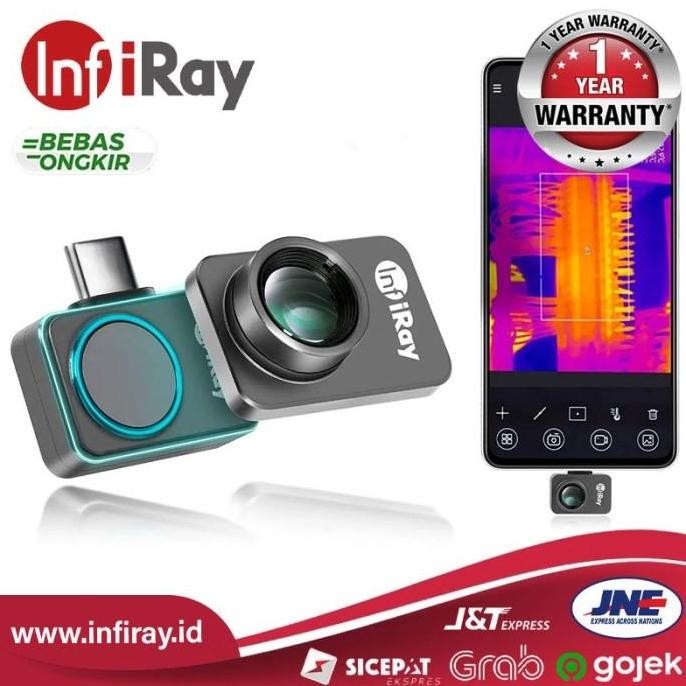 diskon infiray p2 pro kamera thermal imaging mini sensor panas android usb-c