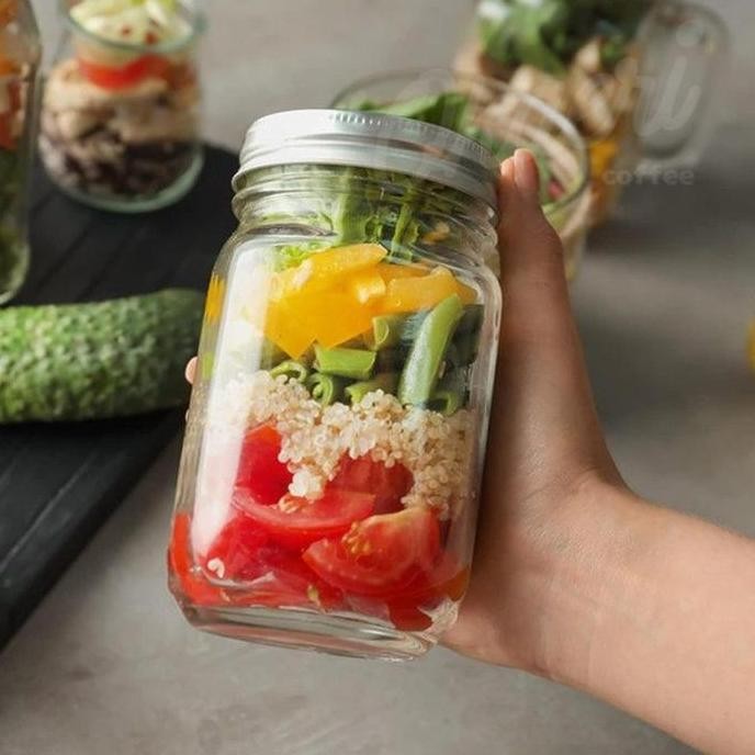 

TERMURAH TOPLES MADU KACA KEDAP UDARA + TUTUP ALUMINIUM - MASON JAR GLASS HONEY 250ML