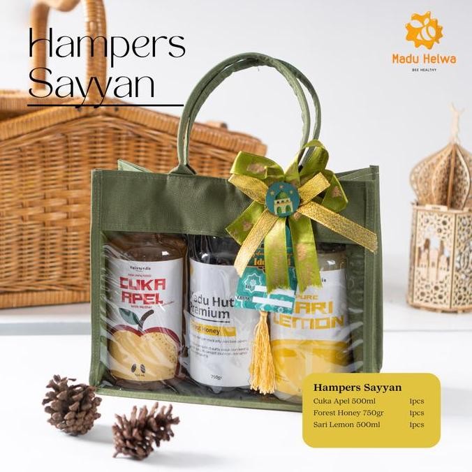 

TERMURAH PAKET HAMPERS LEBARAN SAYYAN BY MADU HELWA - PREMIUM KADO IDUL FITRI