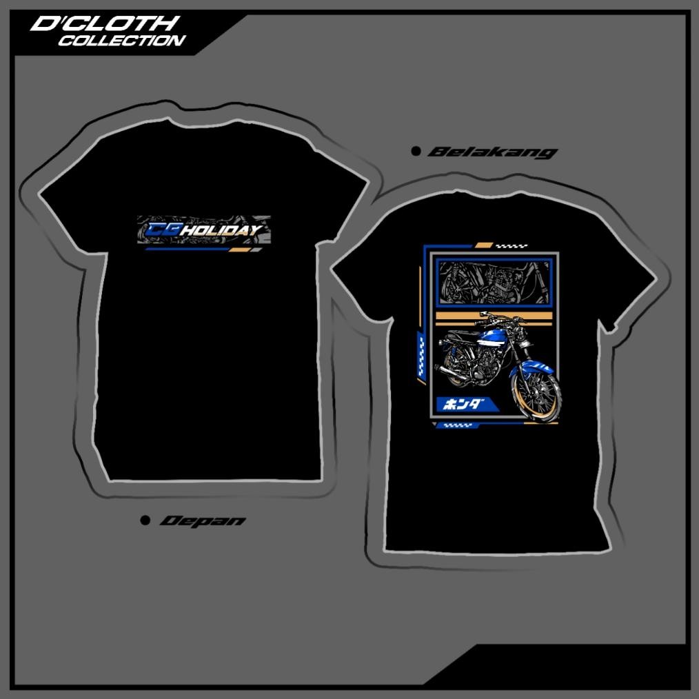 Terbaru Kaos Honda Cb Holiday Katun Pe 24S Lengan Pendek Super Premium High Quality Kaos Wonderful C