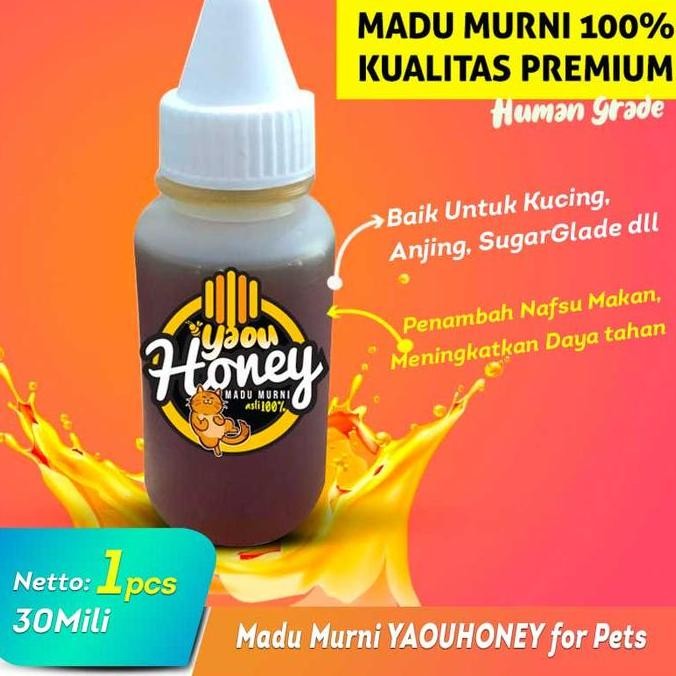 

TERMURAH HONEYAOU MADU HEWAN 50G - MADU ALAMI SUGAR GLIDER, KUCING, LANDAK MINI