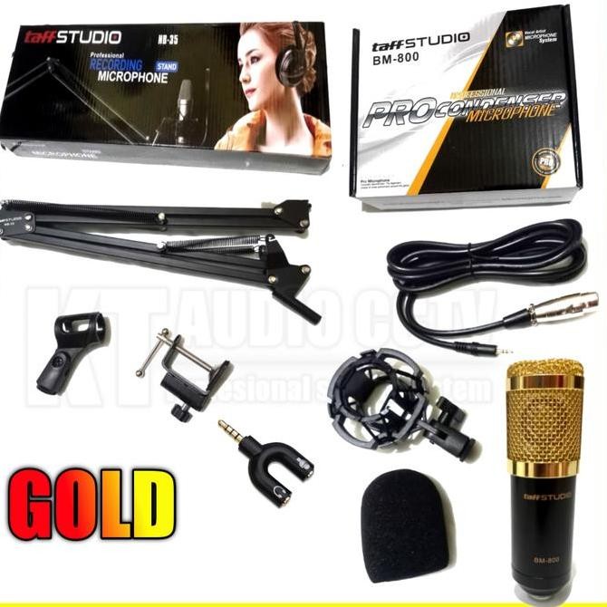 BARU PAKET MIC BM800 FULL SET | MIC CONDENSER + STAND + SOUNDCARD V8