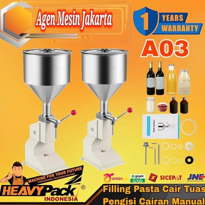 

TERMURAH MESIN FILLING MANUAL A03 - PENGISI CAIRAN MADU, PASTA, KOSMETIK