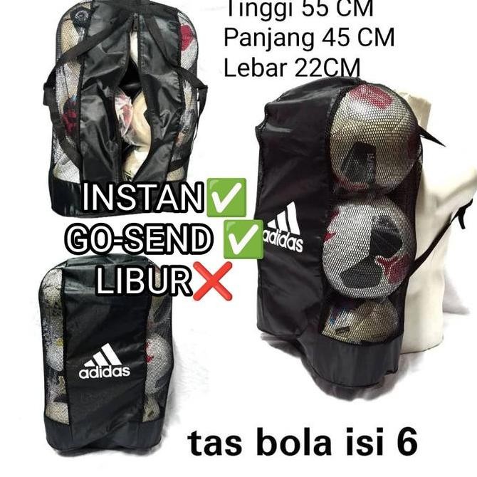 Tas Bola Jaring Keranjang Bola Soccer Futsal Basket Isi 6