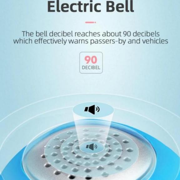 Rockbros Bell Sepeda Anak Bel Sepeda Elektrik 3 Mode Ringtone Termurah