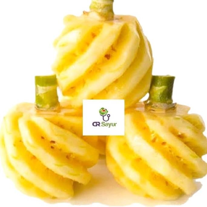 

TERMURAH NANAS MADU KUPAS SEGAR 3PCS - BUAH MANIS SIAP MAKAN