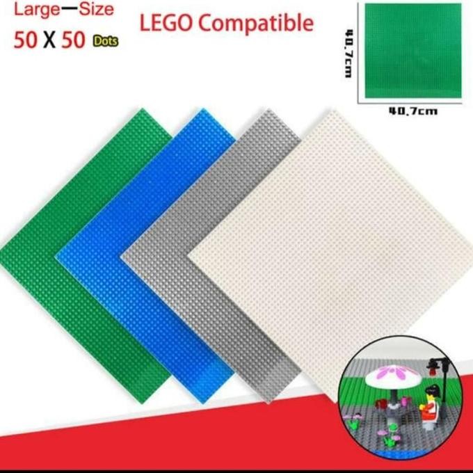 TERBARU Baseplate lego brick 50 x 50 Dots Base Plate 40x40 cm Papan Alas HOT SALE