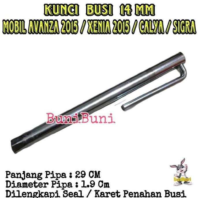 Kunci Busi Pipa 14mm Mobil Avanza Xenia Calya Sigra Yaris Vios Sienta Universal Original