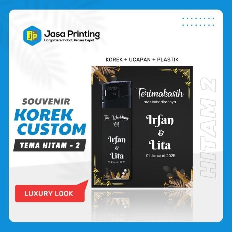 [ Isi 50 Pcs ] Souvenir Korek Custom | Souvenir Pernikahan | Souvenir Murah | Korek Gas Custom