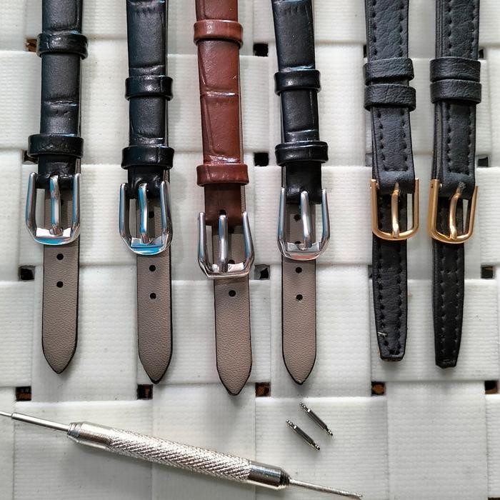 Strap Tali Jam Tangan Ukuran 10Mm Tali Kulit Jam Tangan Wanita