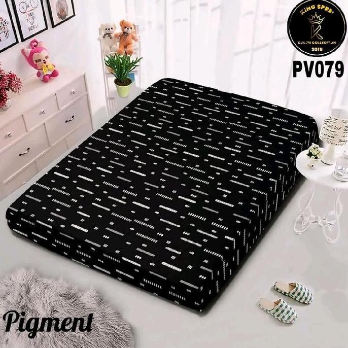 Sarung kasur busa resleting ukuran No.1 180x200 tinggi 20 cm motif dewasa aesthetic bahan poliester 