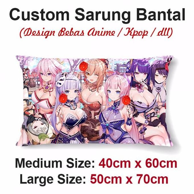 Sarung Bantal Anime Bisa Custom Gambar