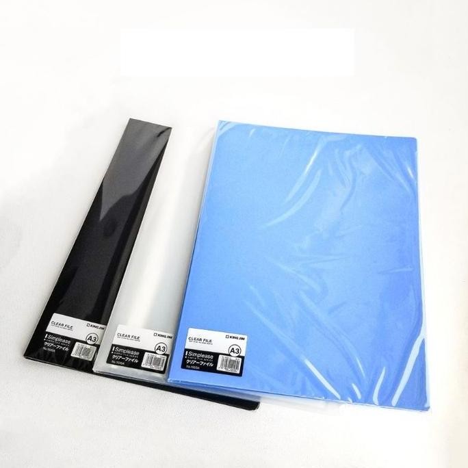 

Sale! KINGJIM Map Plastik Clear Holder A3 File Dokumen Arsip Organizer