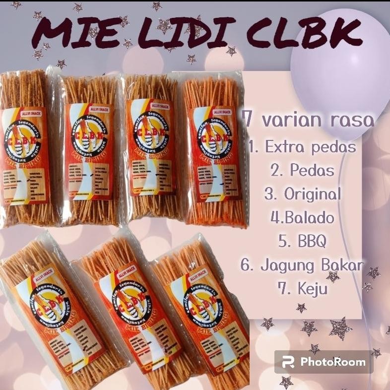 

Mie Lidi Murah Enak Renyah Paket 100Pcs +Packing Kardus