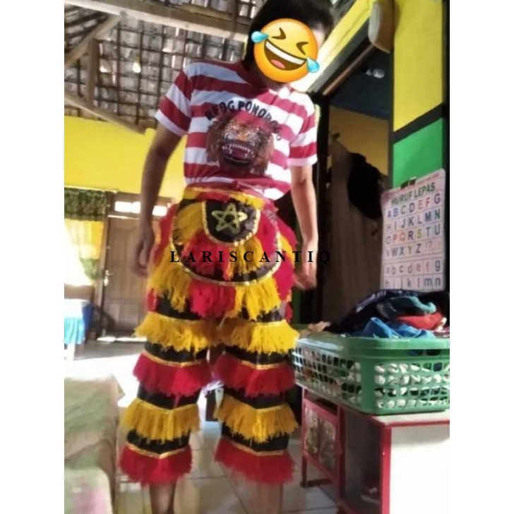 Celana Barongan Anak + Embong – Paket Lengkap Mainan Tradisional Reog Ponorogo