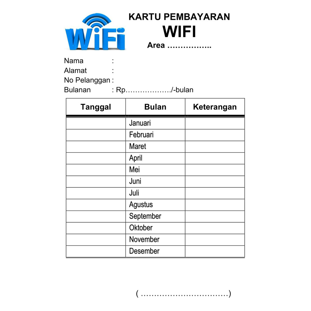 

KARTU PEMBAYARANN WIFI