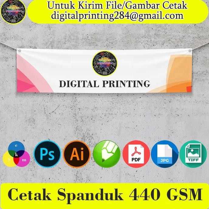 ready Cetak spanduk Banner 440 GSM