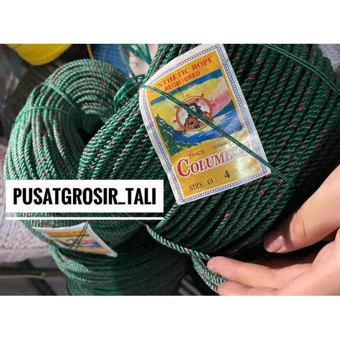 

ready Tali 4mm / Tali Tambang 4mm PE 1 ROL MERK COLOMBUS MURAH BAGUS