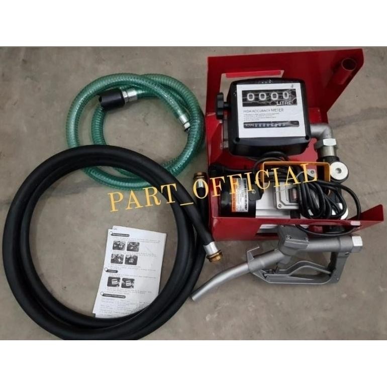 Terlaris Paket Flow Meter Minyak Solar + Pompa Ac Yb 60Lpm Komplit Siap Pakai ( Flow Meter Bbm Set )