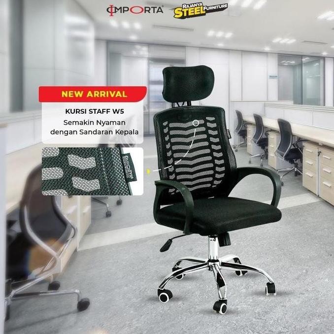 (/) Kursi Kantor Jaring / Kursi Staff / Kursi Kerja - W5