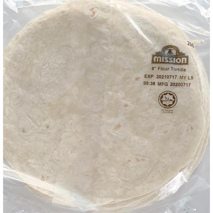 

LM Mission Flour Tortilla 8' kulit tortila kebab wrap frozen beku isi 12
