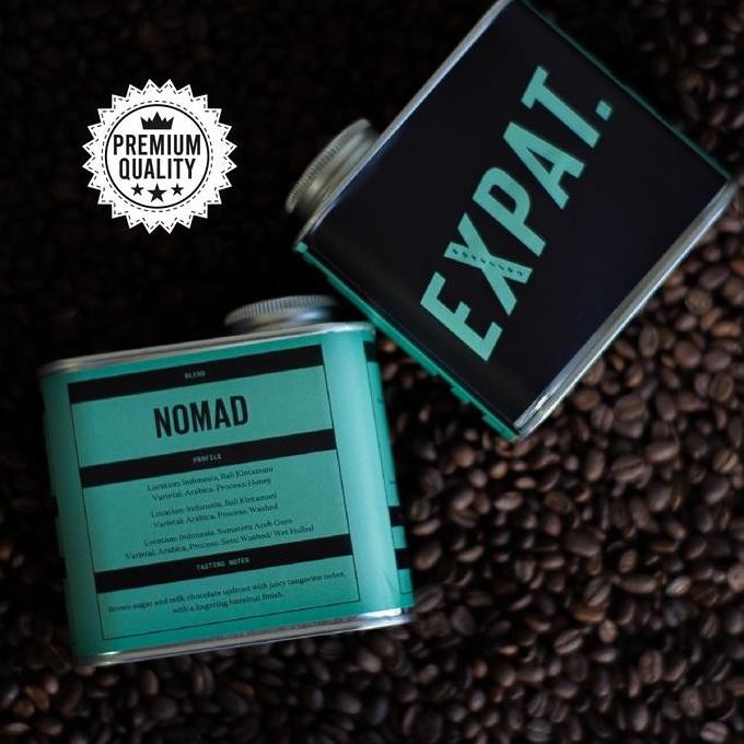 

Terlaris Expat Roasters Specialty Coffee Beans Nomad Espresso Medium Roast Biji Kopi Arabika 200Gr Ready Stok
