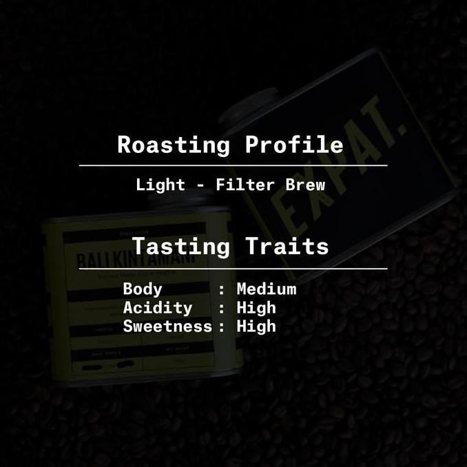 

Terlaris Expat Roasters Specialty Coffee Beans Bali Kintamani Natural Single Origin Filter Roast 200Gr Biji Kopi / Bubuk Kopi - Beans/Biji Ready Stok