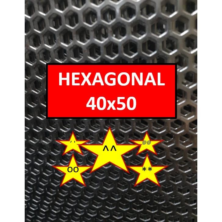 Plat Ram Speaker - 40x50- Hexagonal - Ram Grill Box Sound - Grill Speaker DiM