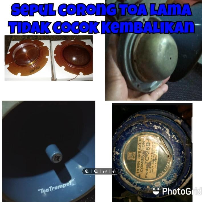 sepul sepull spul Lilitan penganti sparepart penganti corong speaker Toa TC 25B corong speaker lama 