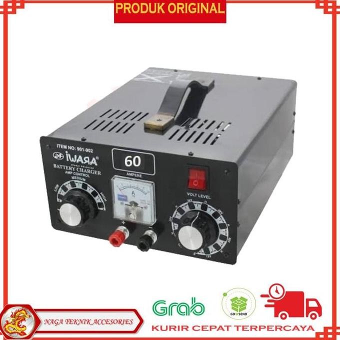 Diskon Charger Aki Iwara 60A - Battery Charger Heavy Duty 60 Ampere Mobil Motor Genset