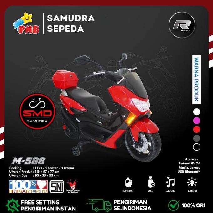 Motor Aki Pmb 588 Mini Yamaha Nmax Anak - Mainan Motor Aki Murah Bandung Termurah
