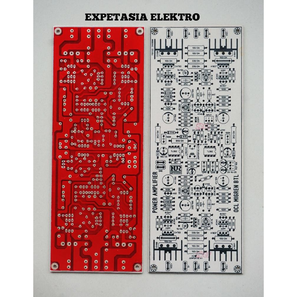 PCB POWER AMPLIFIER OCL MIGREN BTL DiM