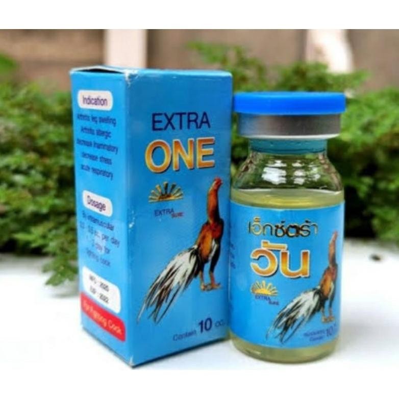 NEWW EXTRA ONE 10ml OBAT AYAM ORI IMPORT THAILAND MENGOBATI AYAM LUMPUH,PINCANG,BENGKAK, RADANG SEND