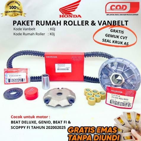 PAKET RUMAH ROLLER GENIO/BEAT LED/SCOOPY 2019-2024 NEW GRATIS VANBELTNYA