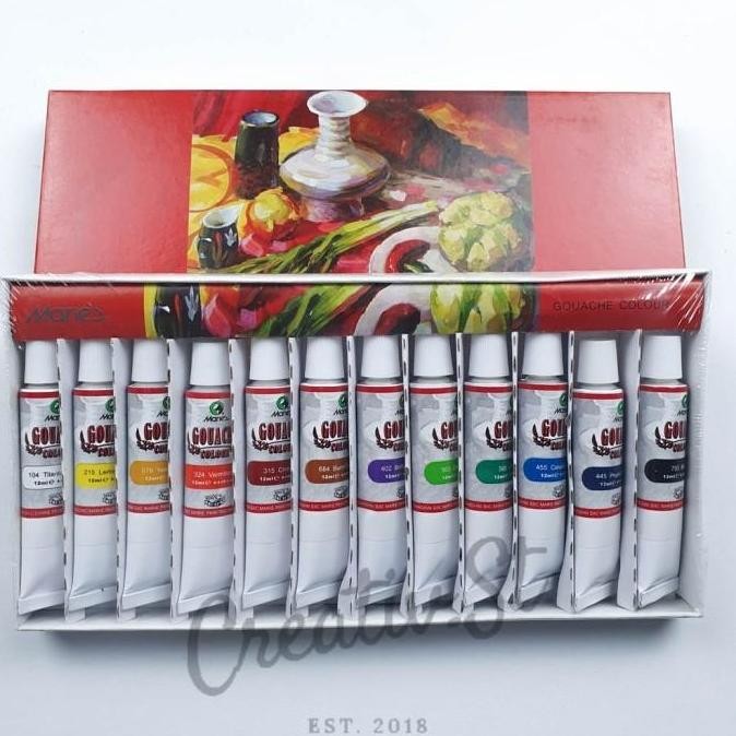 

TERBARU Maries Cat Gouache 12 Warna 7312B