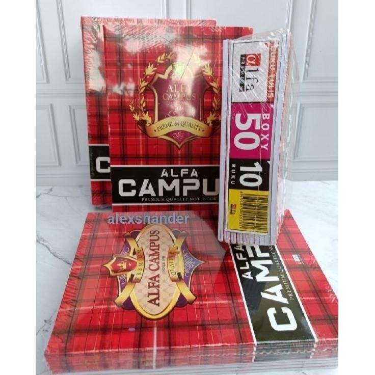 

Buku Tulis Besar Alfa Campus 50 Lembar Isi 1 Pa 10 Pcs